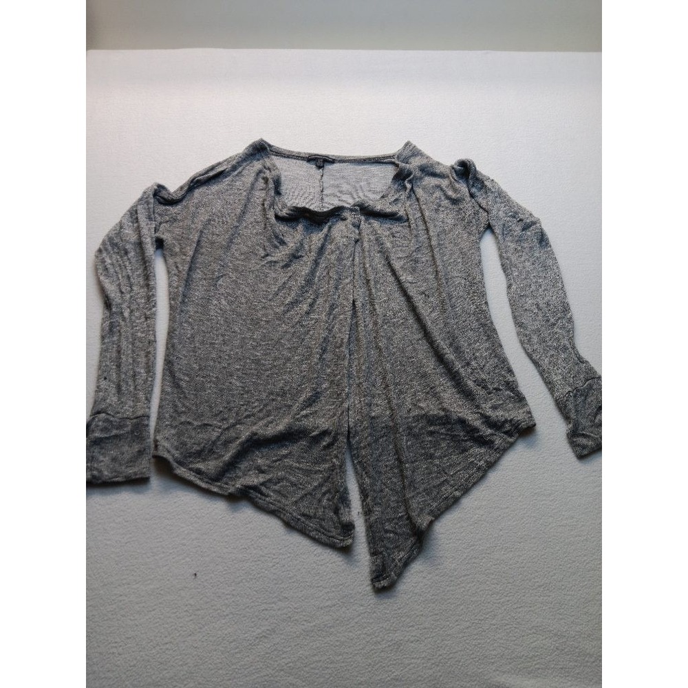 American Eagle Outfitters Womens XL Gray Open Front Draped Cardigan Waterfall